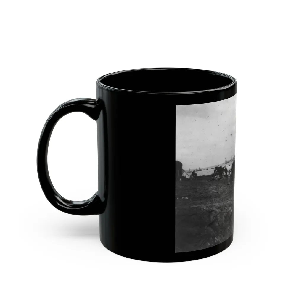 Belle Plains, Va., May 16, 1864, Encampment Of 2nd New York And 1st Massachusetts Heavy Artillery (U.S. Civil War) Black Coffee Mug-Go Mug Yourself