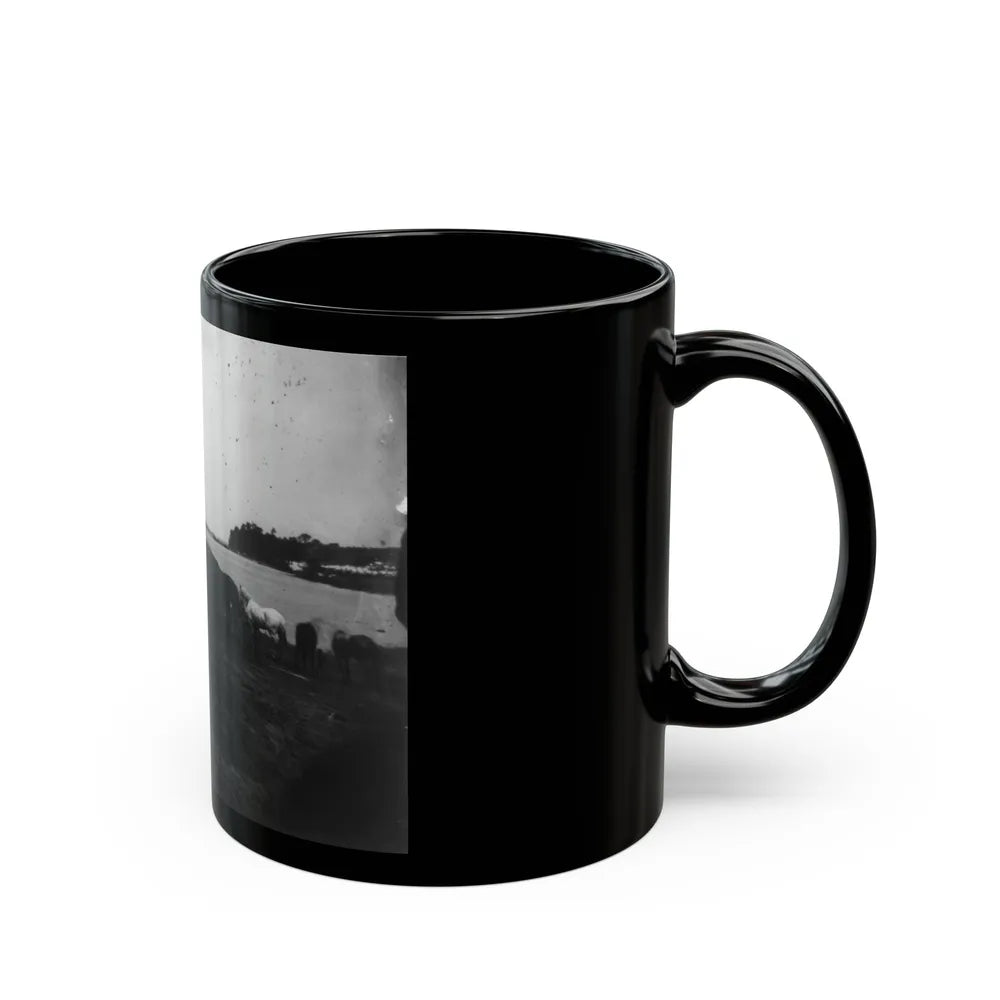 Belle Plains, Va., May 16, 1864, Encampment Of 2nd New York And 1st Massachusetts Heavy Artillery (U.S. Civil War) Black Coffee Mug-Go Mug Yourself