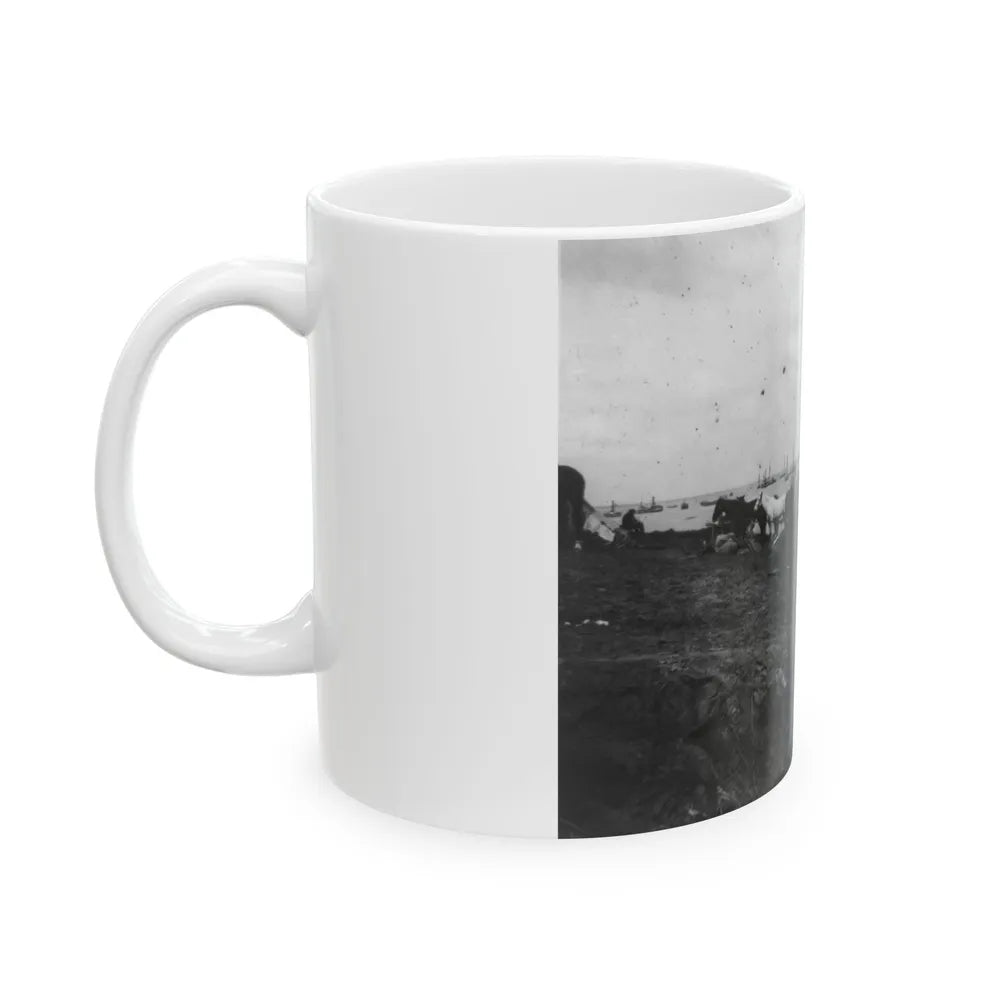 Belle Plains, Va., May 16, 1864, Encampment Of 2nd New York And 1st Massachusetts Heavy Artillery (U.S. Civil War) White Coffee Mug-Go Mug Yourself