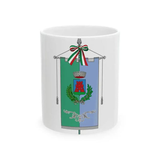 Bellusco-Gonfalone (Italy) White Coffee Mug 11oz - Go Mug Yourself
