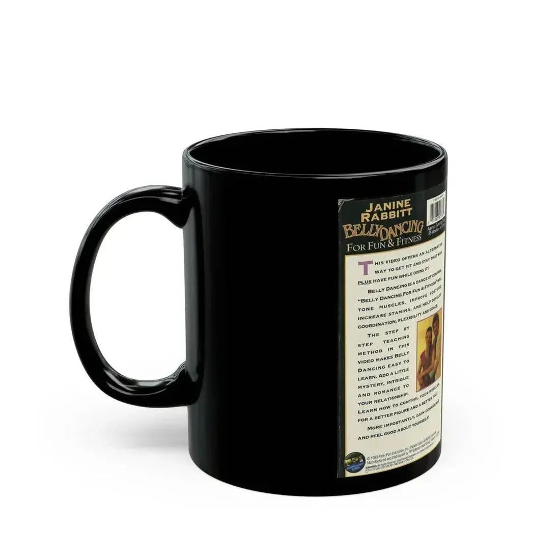 BELLY DANCING FOR FUN AND FITNESS (VHS COVER) - Black Coffee Mug - Go Mug Yourself