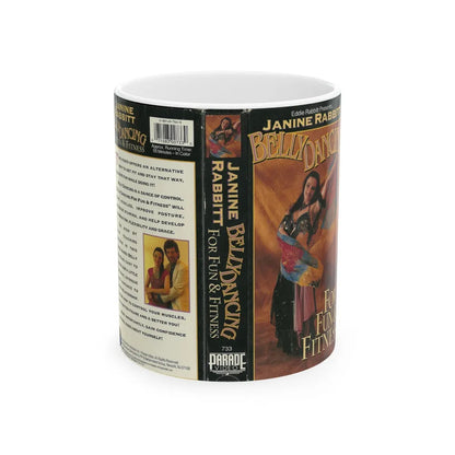 BELLY DANCING FOR FUN AND FITNESS (VHS COVER) - White Coffee Mug-11oz-Go Mug Yourself