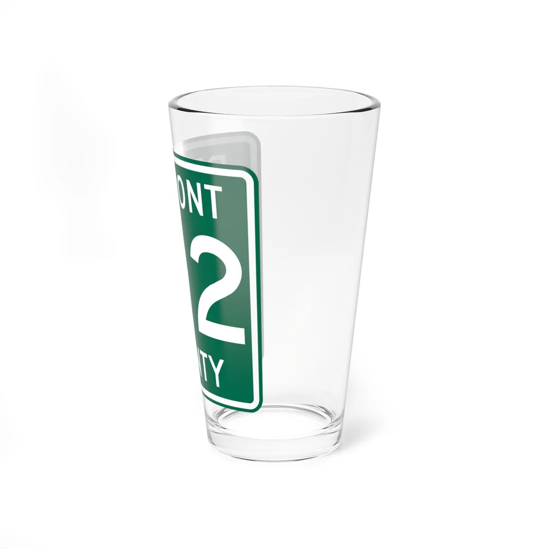 Belmont County Route 102 OH (Ohio) (Road Sign) Pint Glass 16oz - Go Mug Yourself