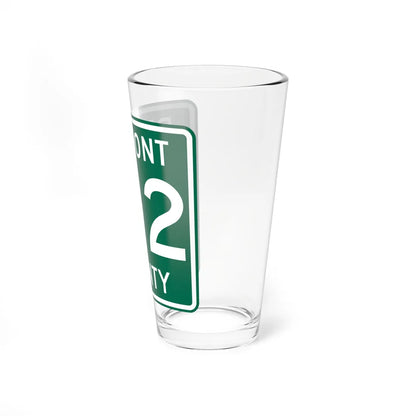 Belmont County Route 102 OH (Ohio) (Road Sign) Pint Glass 16oz - Go Mug Yourself