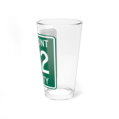 Belmont County Route 132 OH (Ohio) (Road Sign) Pint Glass 16oz - Go Mug Yourself