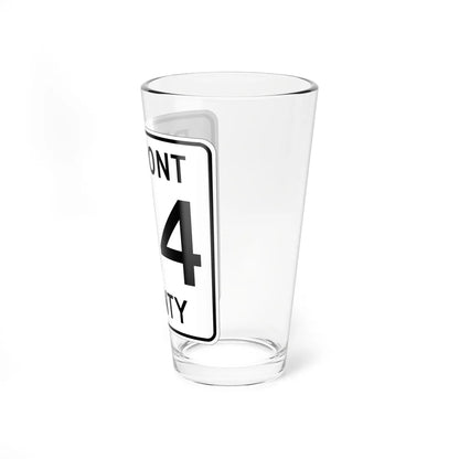 Belmont County Route 214 OH (Ohio) (Road Sign) Pint Glass 16oz - Go Mug Yourself