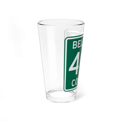 Belmont County Route 40A OH (Ohio) (Road Sign) Pint Glass 16oz - Go Mug Yourself