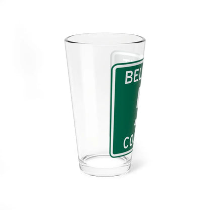 Belmont County Route 5 OH (Ohio) (Road Sign) Pint Glass 16oz - Go Mug Yourself