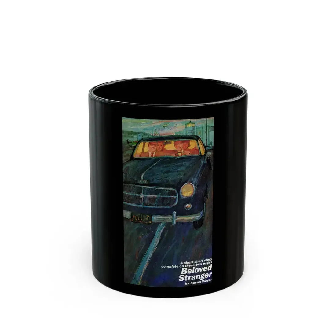 Beloved Stranger, Redbook, February 1962 - Black Coffee Mug 11oz - Go Mug Yourself