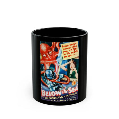 BELOW THE SEA 1933 Movie Poster - Black Coffee Mug-11oz-Go Mug Yourself