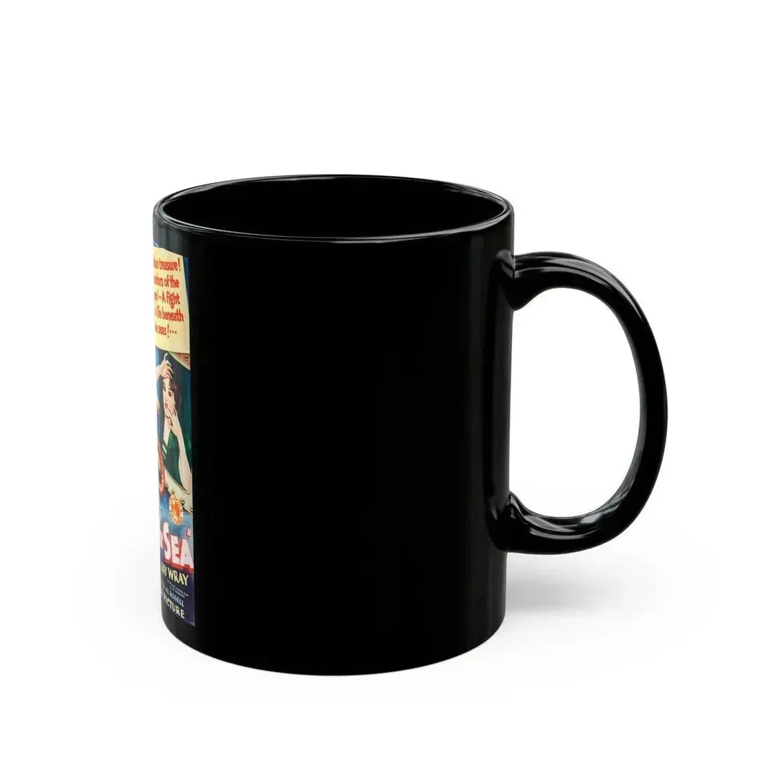 BELOW THE SEA 1933 Movie Poster - Black Coffee Mug - Go Mug Yourself