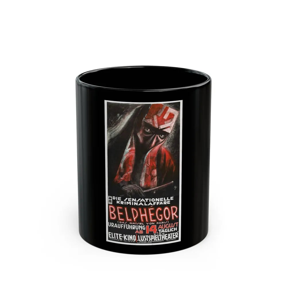 BELPHEGOR 1927 Movie Poster - Black Coffee Mug-11oz-Go Mug Yourself