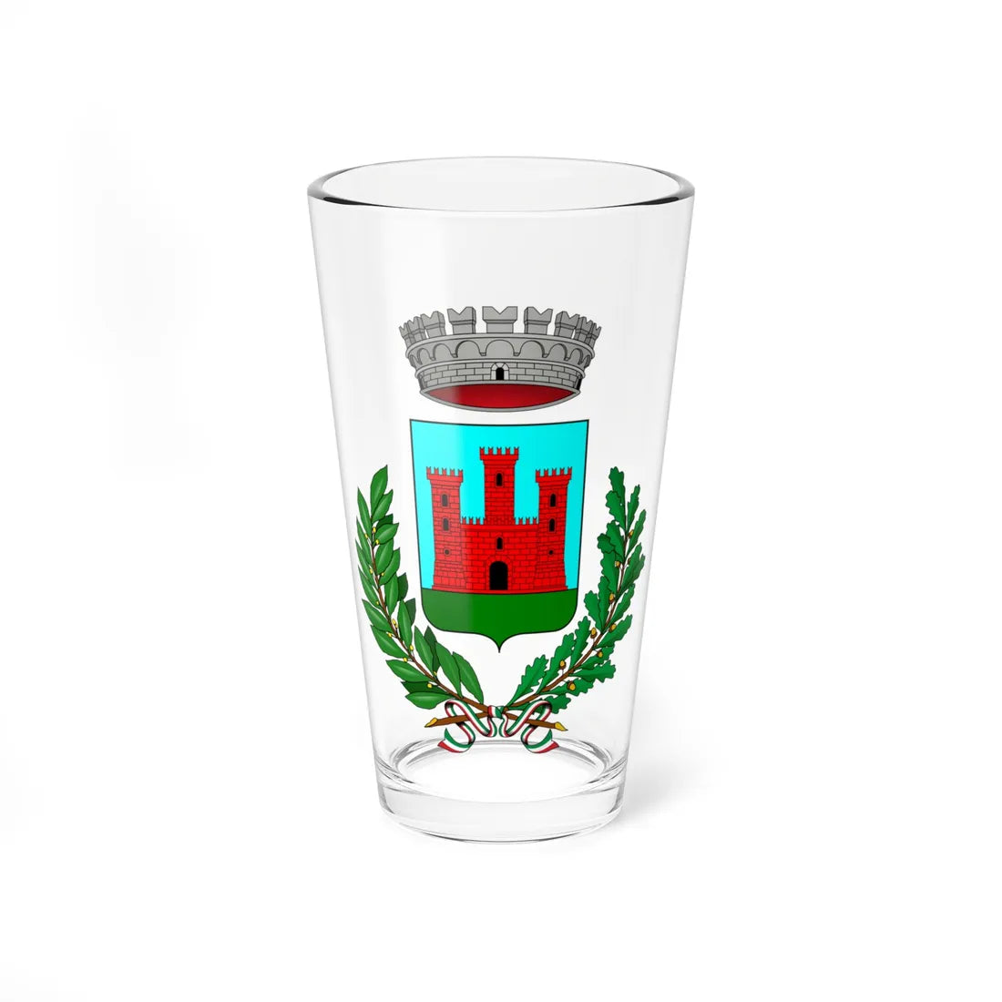 Belvedere Langhe-Stemma (Italy) (Coat of Arms) Pint Glass 16oz 16oz - Go Mug Yourself