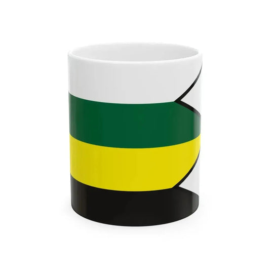 Belza Kosice Okolie Flag (Slovakia) White Coffee Mug 11oz - Go Mug Yourself