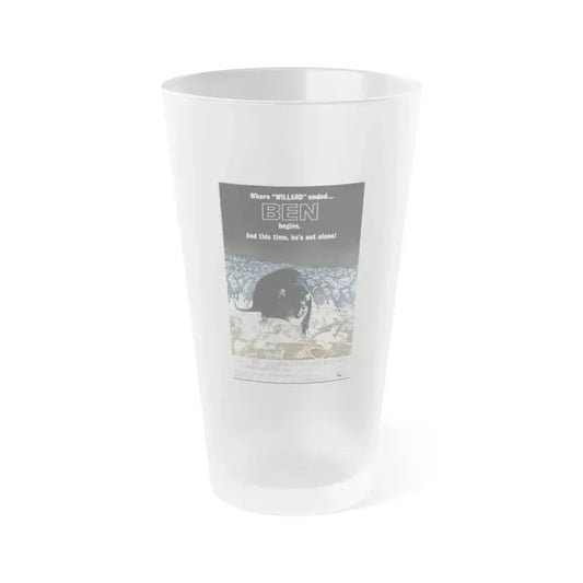 BEN 1972 Movie Poster - Frosted Pint Glass 16oz 16oz Frosted - Go Mug Yourself