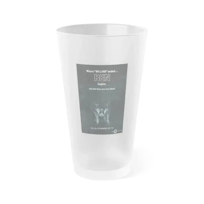 BEN (TEASER) 1972 Movie Poster - Frosted Pint Glass 16oz 16oz Frosted - Go Mug Yourself