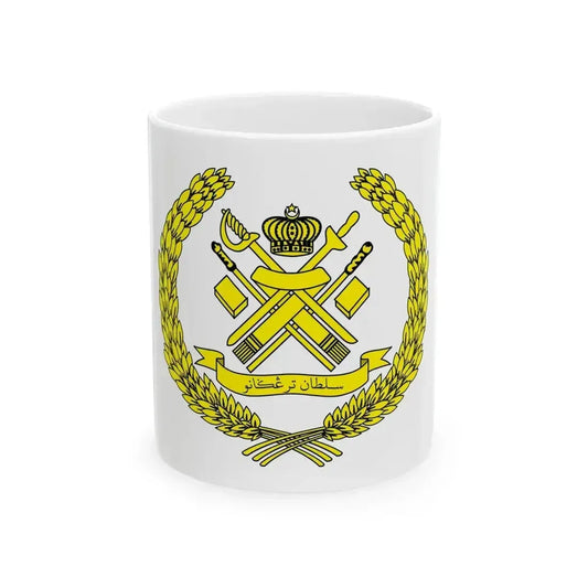 Bendera Tubuh Sultan Terengganu (Malaysia) White Coffee Mug 11oz - Go Mug Yourself