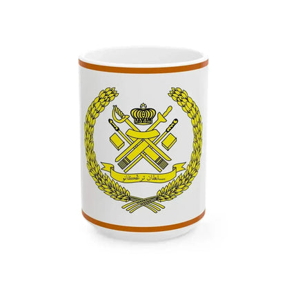 Bendera Tubuh Sultan Terengganu (Malaysia) White Coffee Mug 15oz - Go Mug Yourself