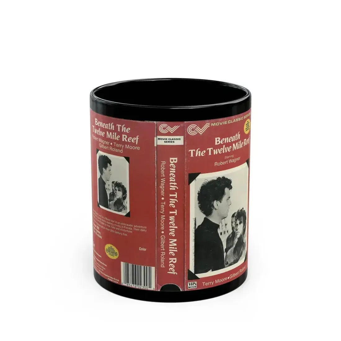 BENEATH THE TWELVE MILE REEF (VHS COVER) - Black Coffee Mug 11oz - Go Mug Yourself