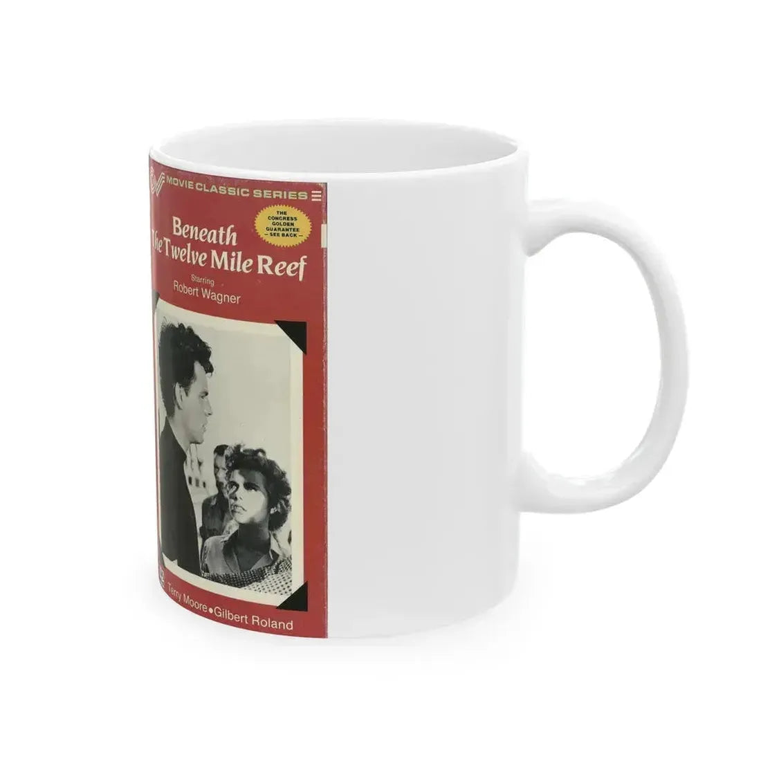 BENEATH THE TWELVE MILE REEF (VHS COVER) - White Coffee Mug - Go Mug Yourself