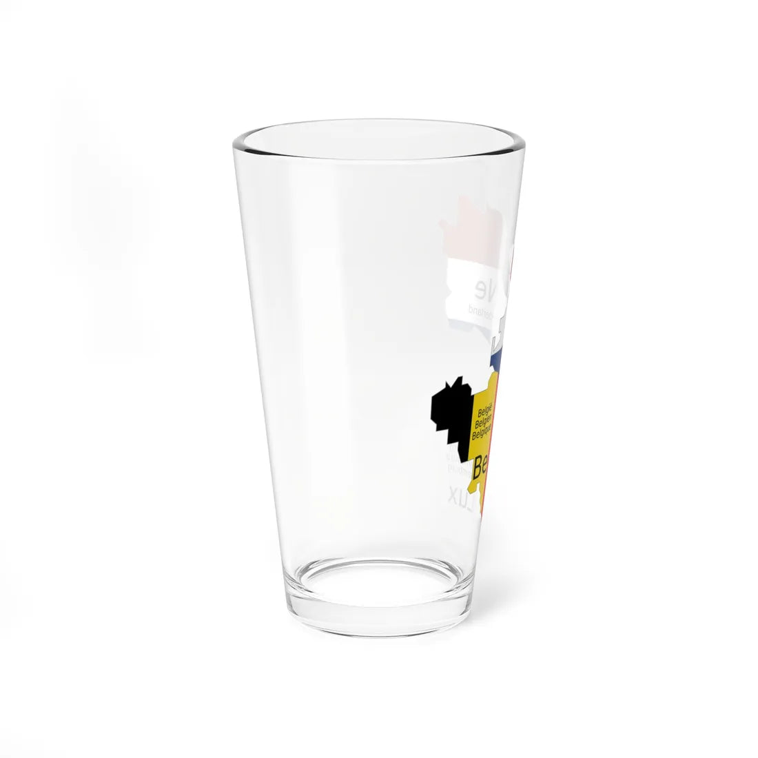 Benelux schematic map (Belgium) Pint Glass 16oz - Go Mug Yourself