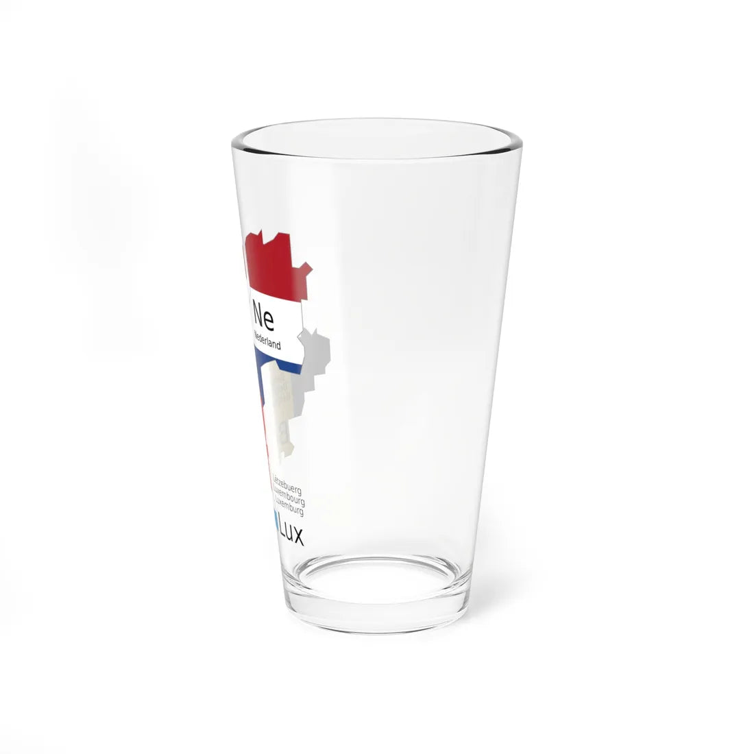 Benelux schematic map (Belgium) Pint Glass 16oz - Go Mug Yourself