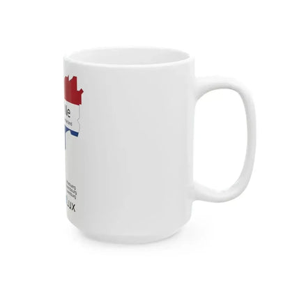 Benelux schematic map (Belgium) White Coffee Mug - Go Mug Yourself