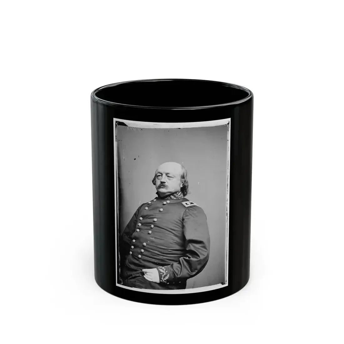 Benjamin F. Butler, Maj. Gen. (U.S. Civil War) Black Coffee Mug 11oz - Go Mug Yourself