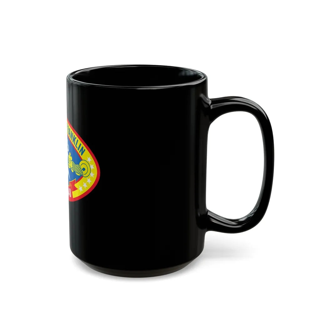 Benjamin Franklin SSBN 640 (U.S. Navy) Black Coffee Mug-Go Mug Yourself