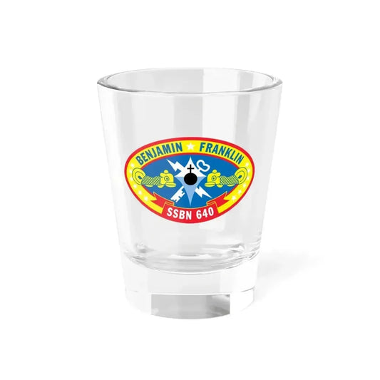 Benjamin Franklin SSBN 640 (U.S. Navy) Shot Glass 1.5oz 1.5oz - Go Mug Yourself