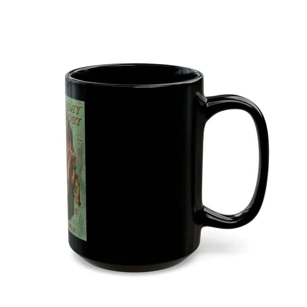 Benjamin Franklin, The Saturday Evening Post unpublished cover, circa 1943 - Black Coffee Mug - Go Mug Yourself