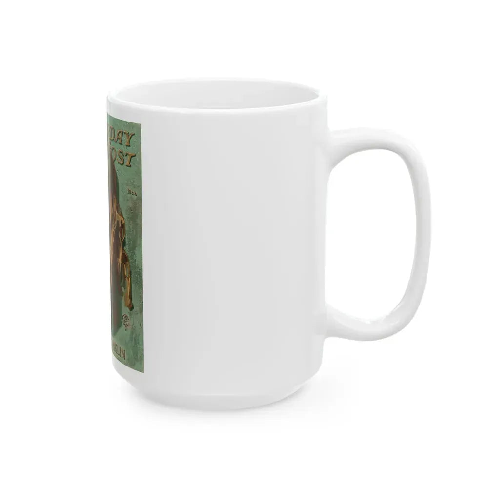 Benjamin Franklin, The Saturday Evening Post unpublished cover, circa 1943 - White Coffee Mug - Go Mug Yourself