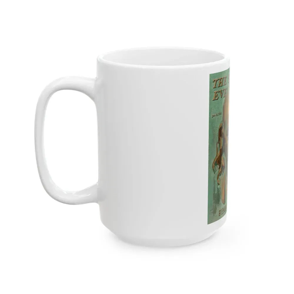 Benjamin Franklin, The Saturday Evening Post unpublished cover, circa 1943 - White Coffee Mug - Go Mug Yourself
