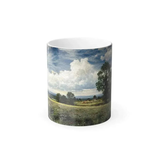 Benjamin Williams Leader (1831-1923) A Summer's Day - When The South Wind Congregates In Crowds The Flo-0 - Color Changing Mug 11oz 11oz - Go Mug Yourself