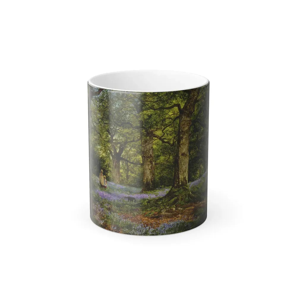 Benjamin Williams Leader (1831-1923) Blue Bells - Oil On Board 1858 - Color Changing Mug 11oz Default Title 11oz - Go Mug Yourself
