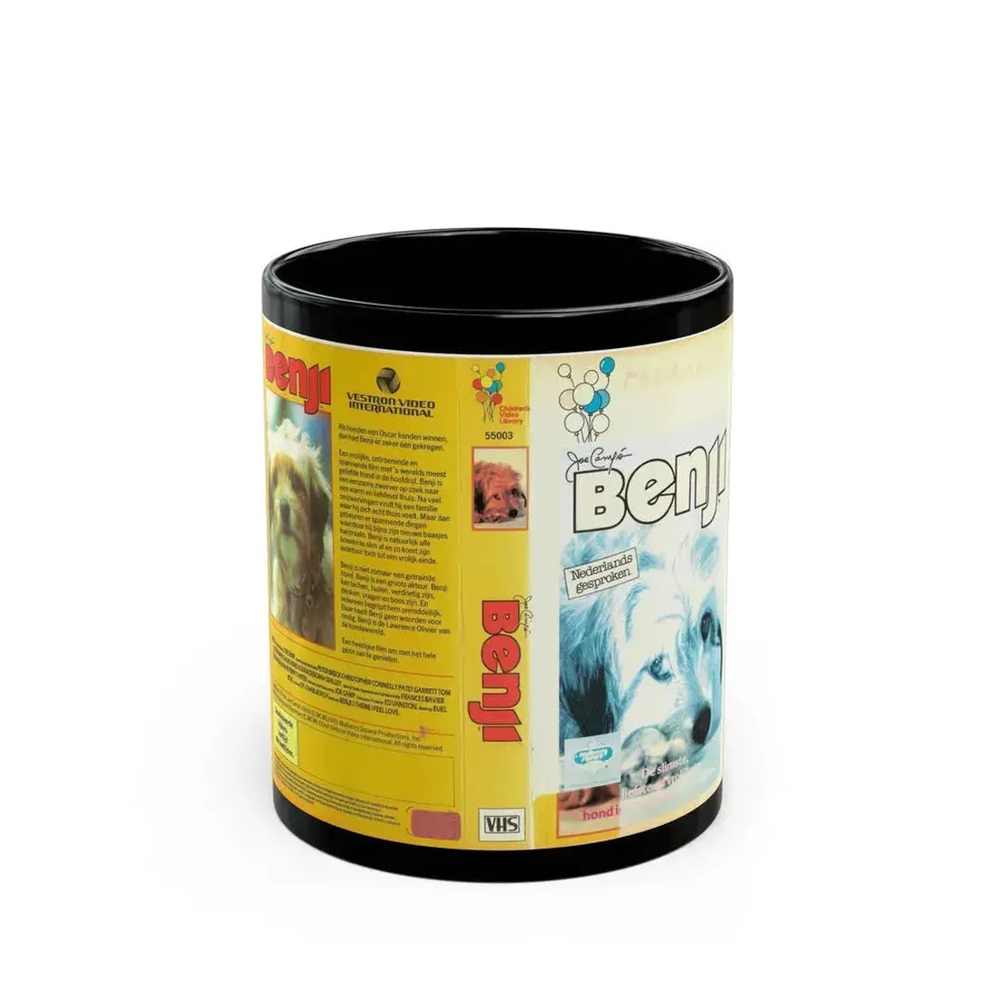 BENJI VESTRON (VHS COVER) - Black Coffee Mug 11oz - Go Mug Yourself