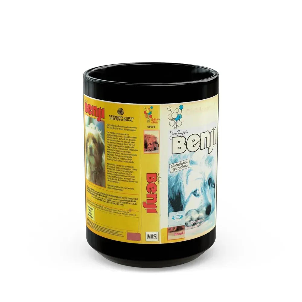 BENJI VESTRON (VHS COVER) - Black Coffee Mug 15oz - Go Mug Yourself