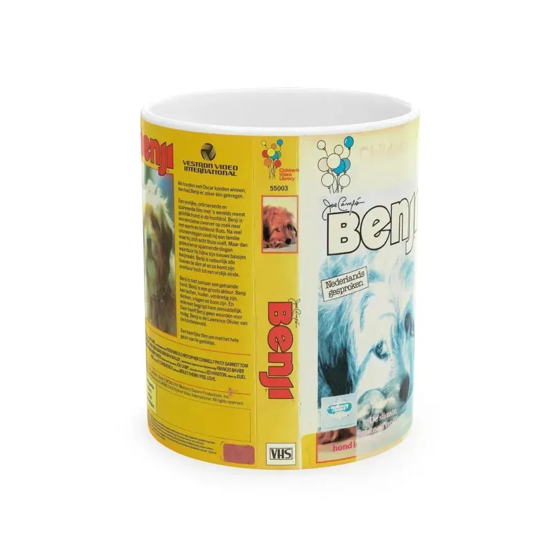BENJI VESTRON (VHS COVER) - White Coffee Mug 11oz - Go Mug Yourself