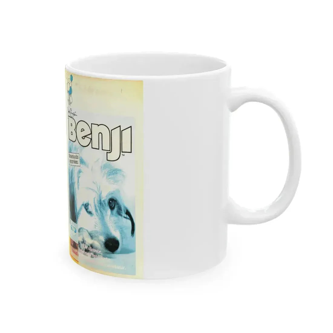 BENJI VESTRON (VHS COVER) - White Coffee Mug - Go Mug Yourself