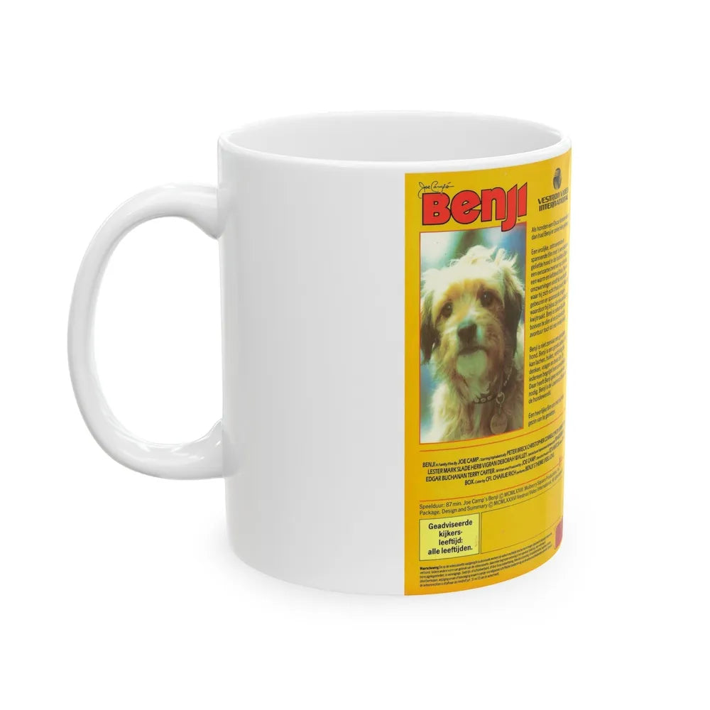 BENJI VESTRON (VHS COVER) - White Coffee Mug-Go Mug Yourself