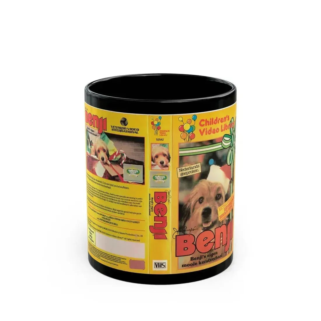 BENJI (VHS COVER) - Black Coffee Mug 11oz - Go Mug Yourself