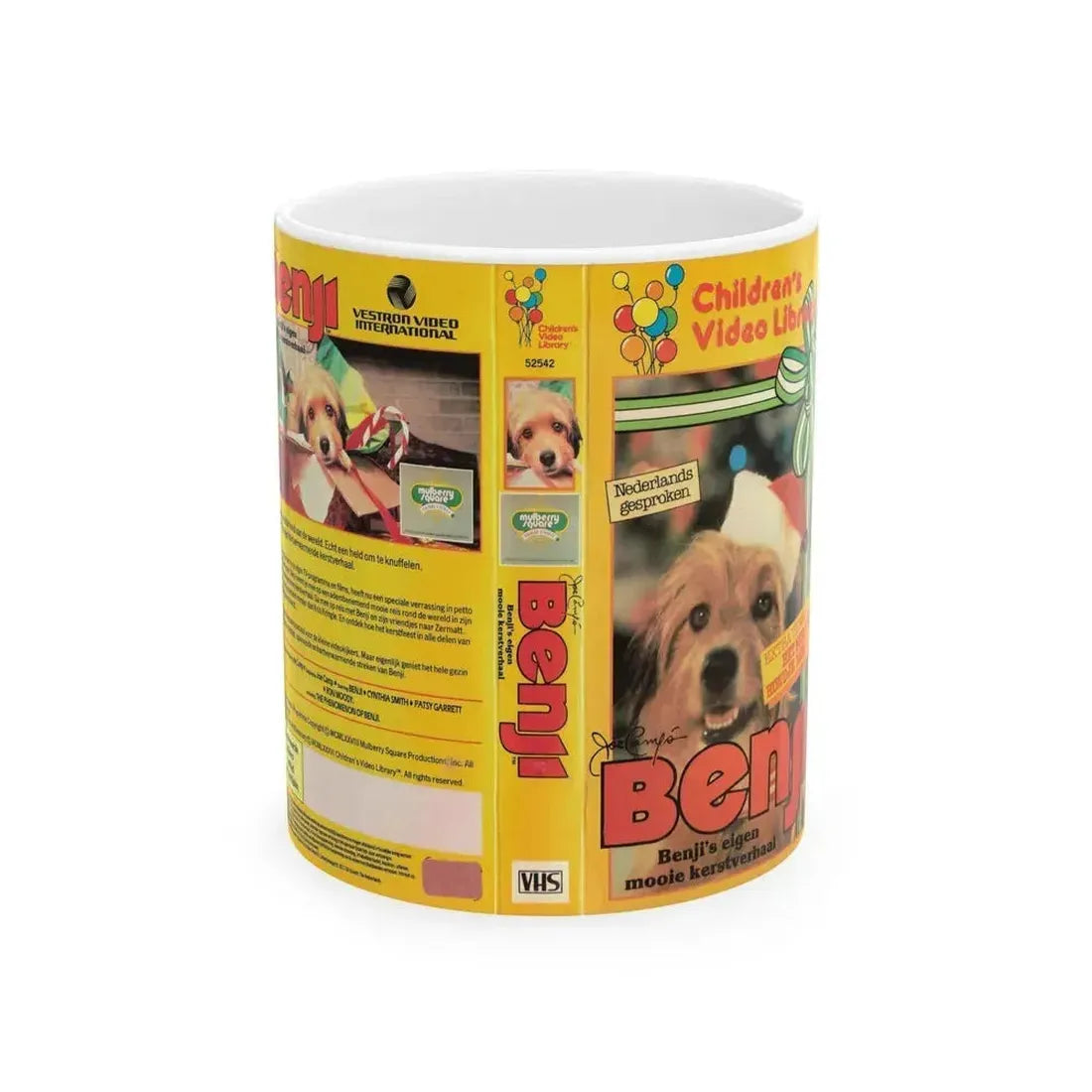 BENJI (VHS COVER) - White Coffee Mug 11oz - Go Mug Yourself