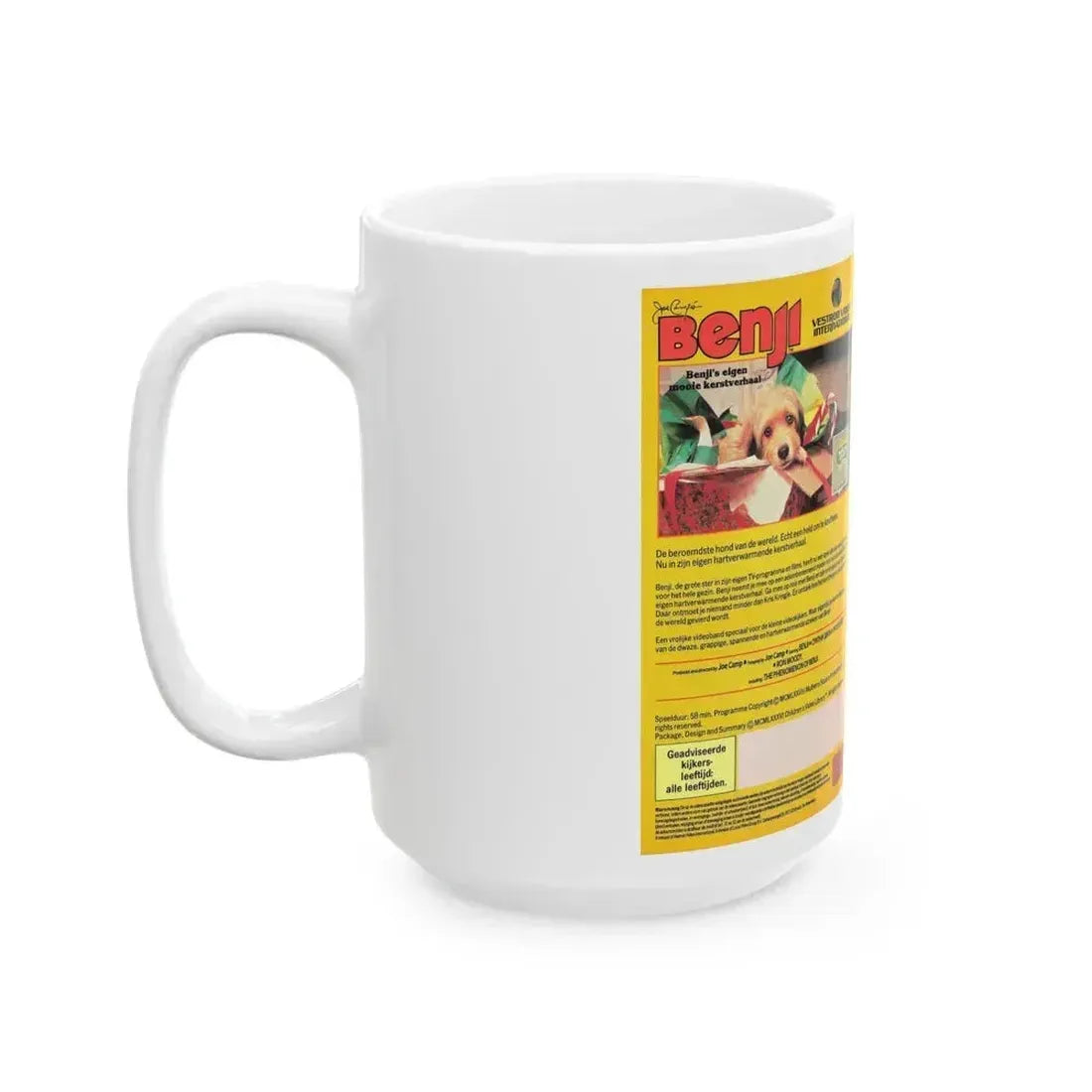 BENJI (VHS COVER) - White Coffee Mug - Go Mug Yourself