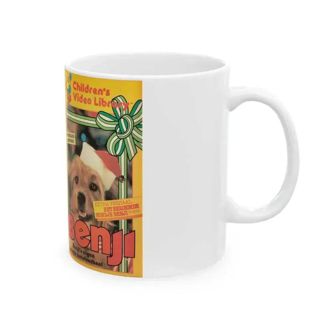 BENJI (VHS COVER) - White Coffee Mug - Go Mug Yourself