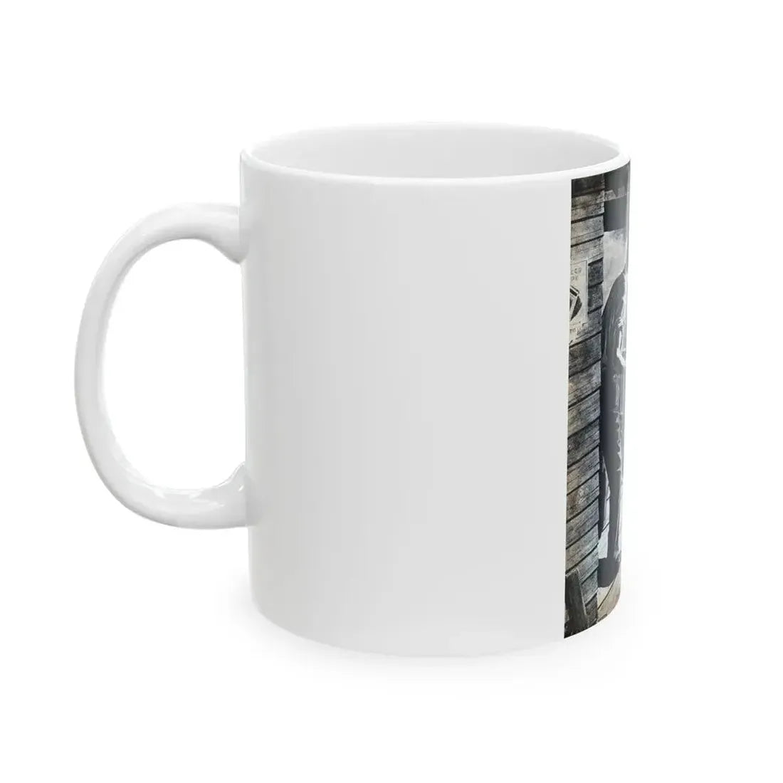 Bennie Brought a Gun, Bluebook for Men, January 1956 - White Coffee Mug - Go Mug Yourself