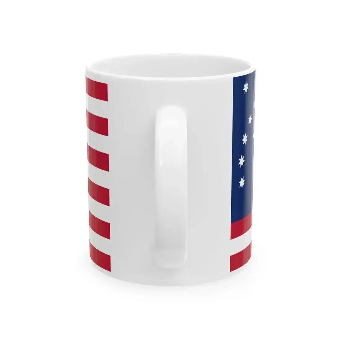 Bennington Flag (United States) White Coffee Mug - Go Mug Yourself