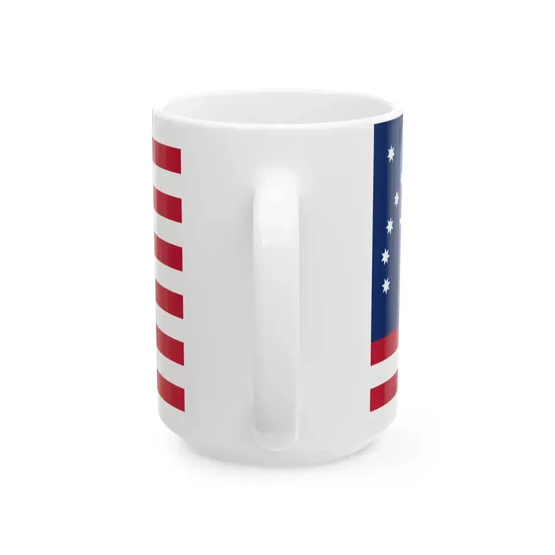Bennington Flag (United States) White Coffee Mug - Go Mug Yourself