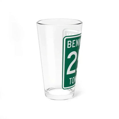 Bennington Township Route 256 Morrow County Ohio (Ohio) (Road Sign) Pint Glss 16oz - Go Mug Yourself