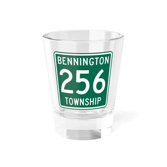 Bennington Township Route 256 Morrow County Ohio (Ohio) (Road Sign) Shot Glass 1.5oz 1.5oz - Go Mug Yourself