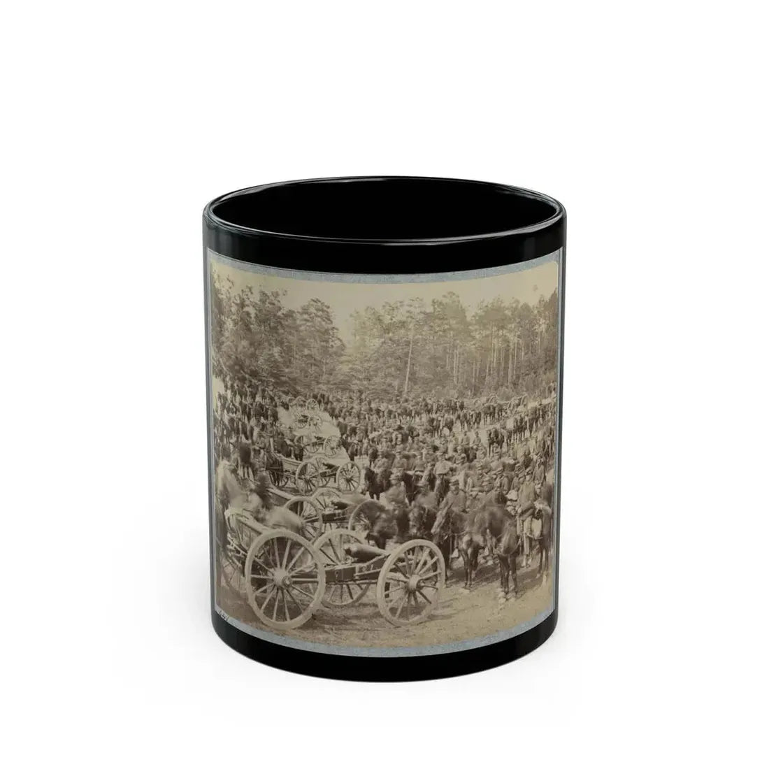 Benson's Horse Battery (M. 2d U.S. Art'y) Near Fair Oaks, Va., June 1862 (U.S. Civil War) Black Coffee Mug 11oz - Go Mug Yourself